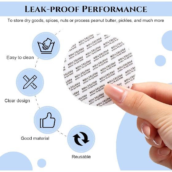 Aoriher 48 Pcs 8oz Plastic Mason Jars with Lids Round Clear Plastic Jars Containers Refillable Small Empty Storage Containers Food Canisters for