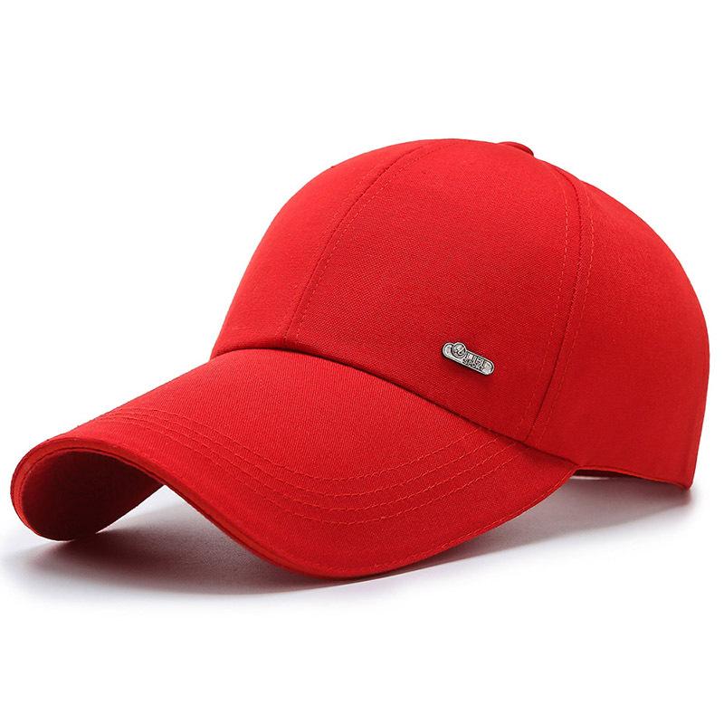 Spring and Autumn New Baseball Cap Shade Sunscreen Men's Cap Canvas Extended Brim Cotton Polyester