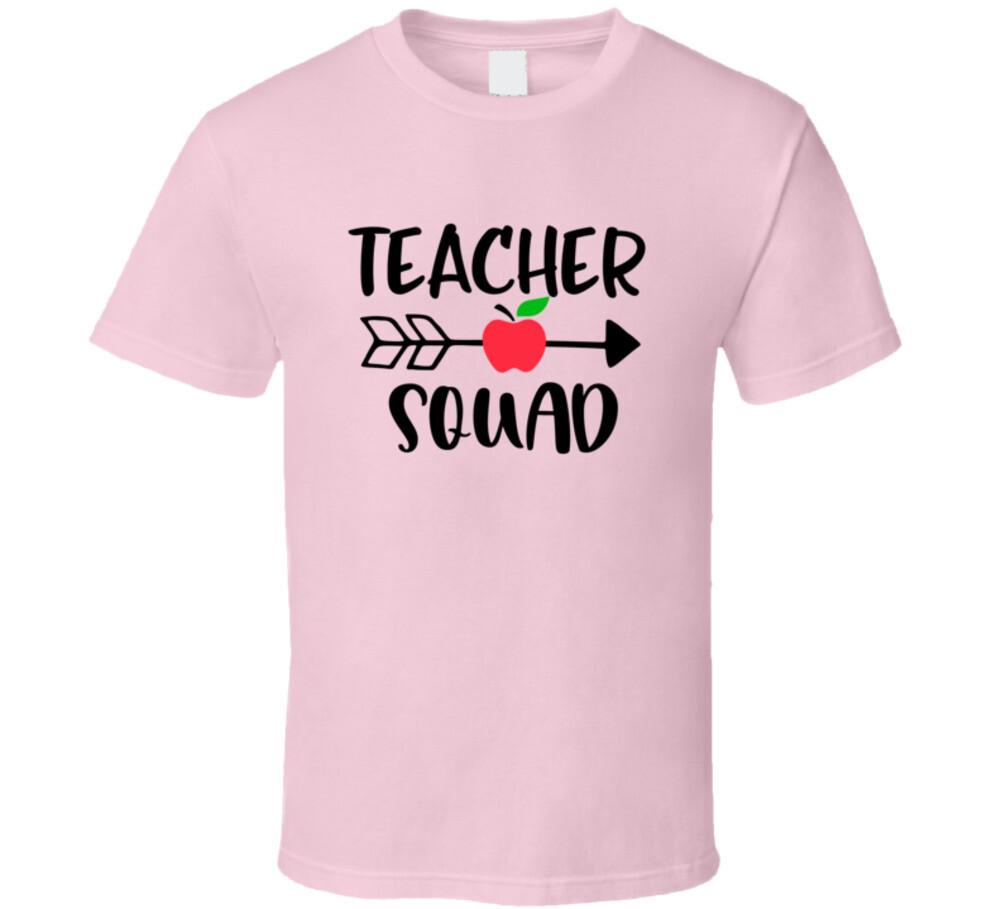 Teacher Squad T Shirt Funny Educator Tee Great Gift Unisex Novelty T-Shirt S