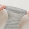 Thin Kid Girl Striped Mesh Knee High Socks Breathable Comfortable Calf Sock for Students Spring Summer Vertical Line Long Socks