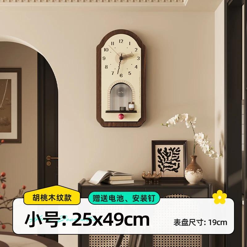 

Старинные настенные часы для гостиной, простые, современные, модные, настенные часы для дома 2024 года, новые, подвесные часы 25X49CM