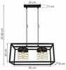 HANGING LAMP CAGE ELEGANT METAL LAMP SHADE