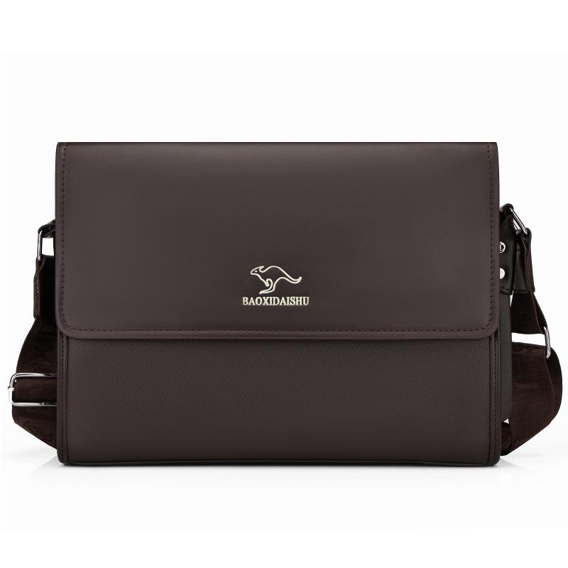 Sac bandoulière pour homme en cuir PU - Affaires Décontracté, Élégant, Polyvalent et Léger de Luxe pour le Voyage