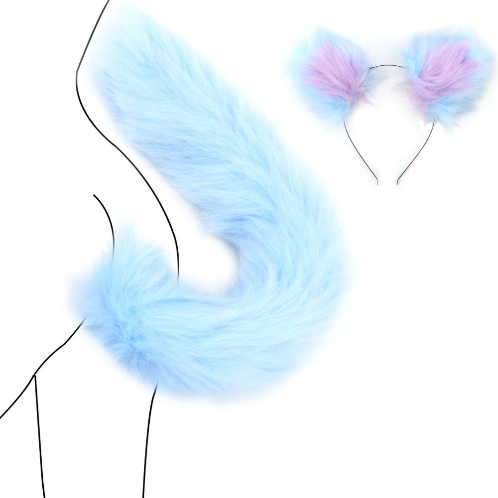 Prostate Massager Adult Games Sex Toys For Women Men Couples Smooth Touch Anal Plug With Cat Ears Headbands Fox Tail Metal Butt Plug