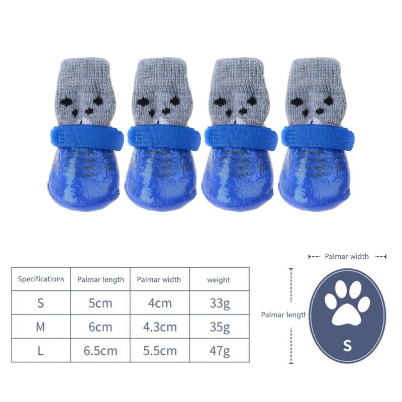 Waterproof Dog Socks For Medium Dogs Non-slip Dog Shoes Pet Dog Socks Pet Outdoor Shoes Anti-dirty Pet Shoes
