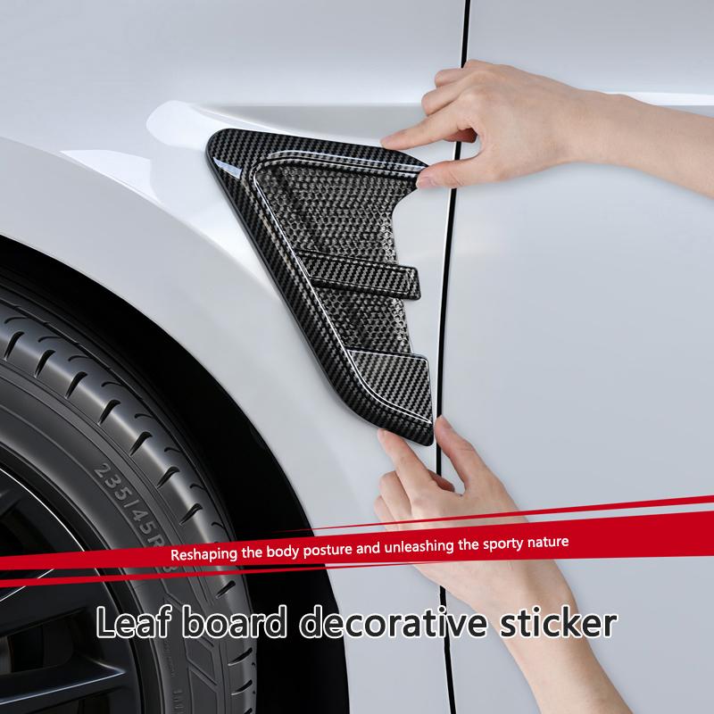 CRT1 2Pcs Car Side Leafboard Vent Air Sticker Flank Fender Auto Accessories For Mercedes Benz C180 C200 C260 C300 W108 W124 W126 W140