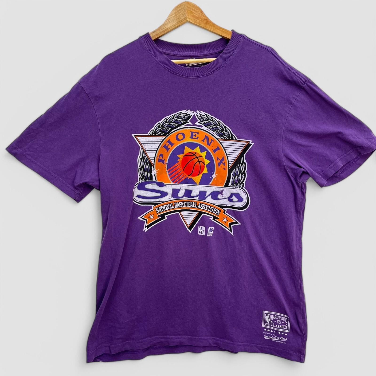 Mitchell & Ness Phoenix Suns T‑Shirt Men’s L Purple NBA Classics Unisex T-Shirt XXXXL