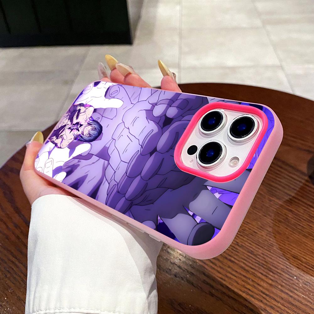 JJK Mahito Phone Case for iPhone 17 16 15 14 13 12 11 Air Pro Max Plus Jelly Double layer Rose Red Cover