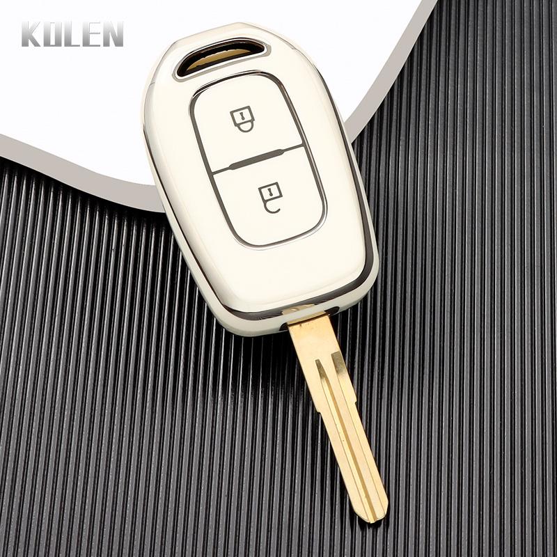 New Tpu Auto Key Fob Cover Case Housing Fit For Renault Kwid Traffic Symbol Fit For Dacia Sandero Logan Duster Remote Auto Accessories