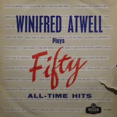 Płyta LP WINIFRED ATWELL - Winifred Atwell Gra Pięćdziesiąt Wszech Czasów LK4229 Decca UK Pop Używana