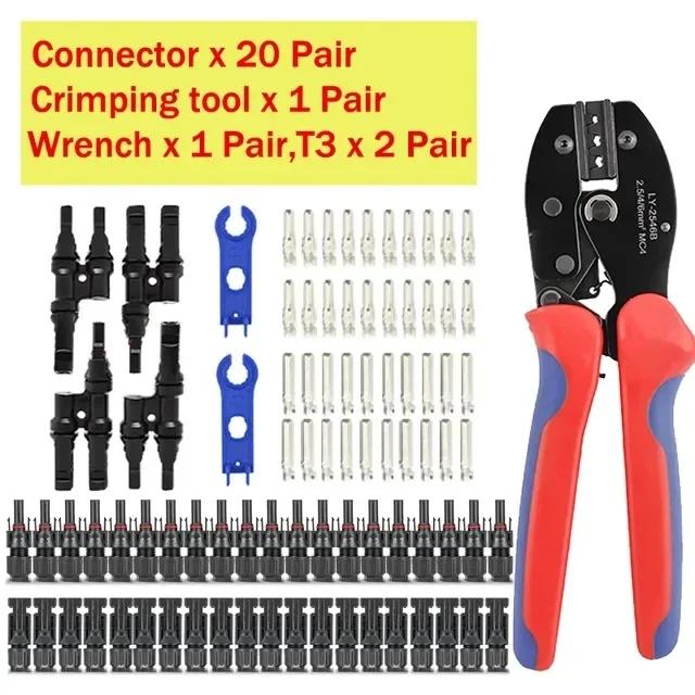 400/200/100/40/20/10 Pcs 1000V 30A Solar Connector Kit Connectors for Solor Panel