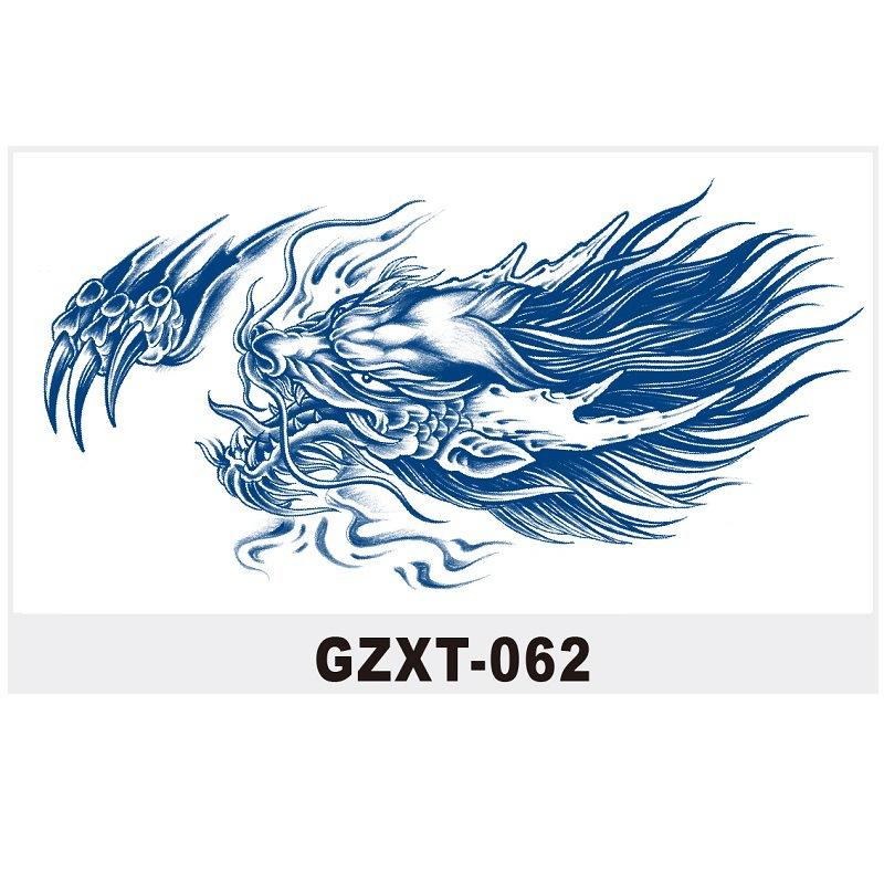 Herbal Tattoo Sticker Large Pattern Chest Sticker Juice Sticker Can'T Be Washed Off Semi-Permanent Water Transfer Gzxt