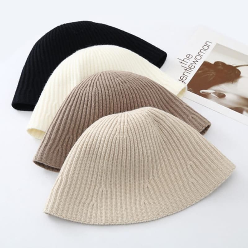 

LALA Wool Knit Bucket Hat B BLUE