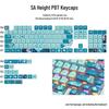 Four-Sided Translucent Color Keycaps for Customized Mechanical Keyboard