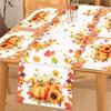Fall Pumpkin Maple Leaf Linen Table Runner Placemat Thanksgiving Decor Autumn Sunflowers Kitchen Dining Table Runners Home Decor