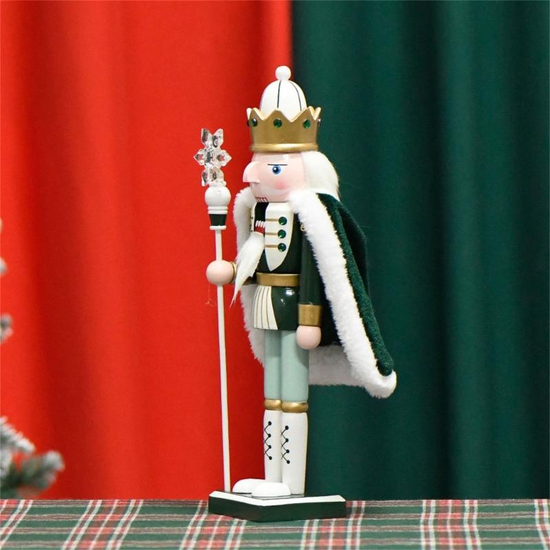 Holiday Nutcrackers Figure Christmas Cloaks King Soldier Handicrafts Puppet Desktops Ornament Home Decorations Festival
