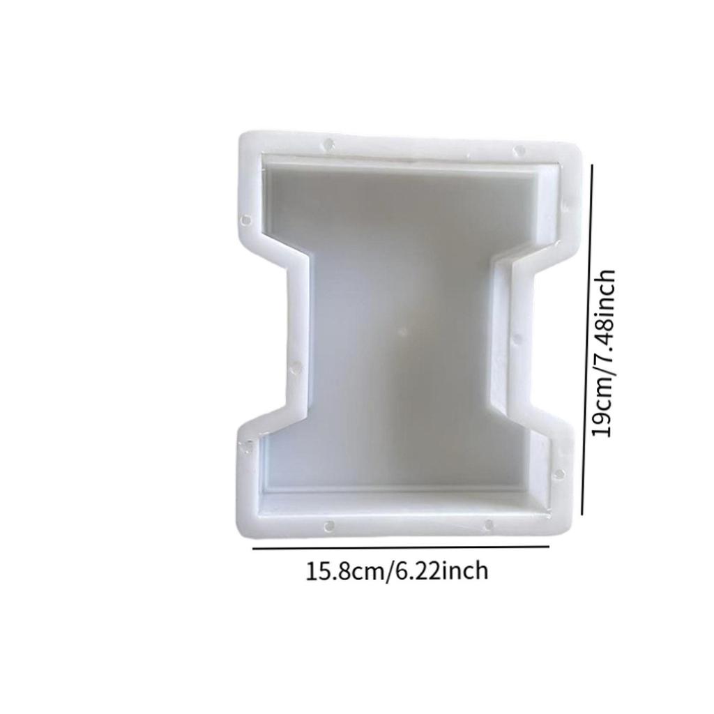 Concrete Brick Mould Lightweight Decorative Unique Form Floor Tile Stepping Stone Paver for Park Patio Pathway Outdoor