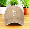 Cat Playing Tennis Baseball Cap Washed Denim Casual Adjustable Duck Tongue Hat
