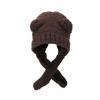 Bear Knit Winter Hat Neck Warmer Set For Women With Warmth And Windproof Protection