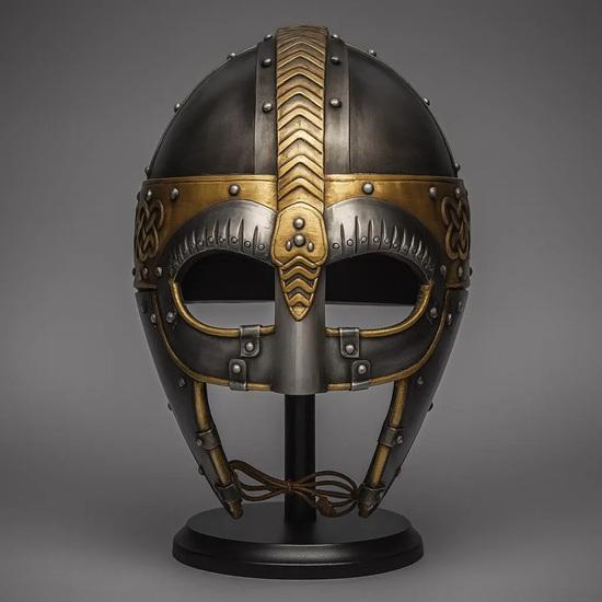 

Шлем викинга норманнский ручной работы Реплика средневековых доспехов для LARP, косплея, Ренессанс-ярмарки Коллекционерам Шлем норвежского воина