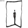 Cast Iron Framed Figures Statue Ornaments Desk Decoration Abstract Crafts Modern Character Sculpture Room Aesthetic Decor