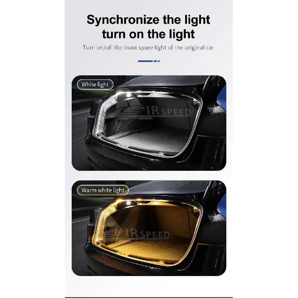For Tesla Model 3 Highland 2024 2025 2026 Upgrade 12V Trunk Brighten LED Strip Waterproof Flexible DIY Rear Trunk Silicone Light