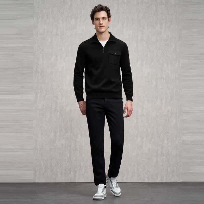 EMZ Men's Wool Blend Pullover Sweater