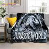 3D Cartoon Jurassic Park Dinosaurus Dino Zachte Flaneldeken voor Bedden Slaapkamer Sofa Picknick, Plaid voor Buiten Vrije Tijd Cadeau