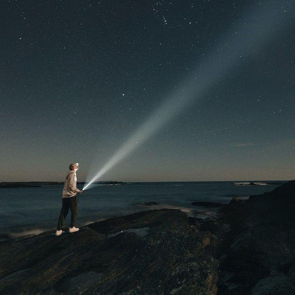 With Whistle LED Emergency Flashlight Small Portable Flashlight  Outdoor Survival