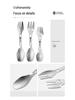 Titanium Multi-functional Camping Cutlery: Knife, Fork, Spoon Combo – Lightweight and Portable for Outdoor Adventures
