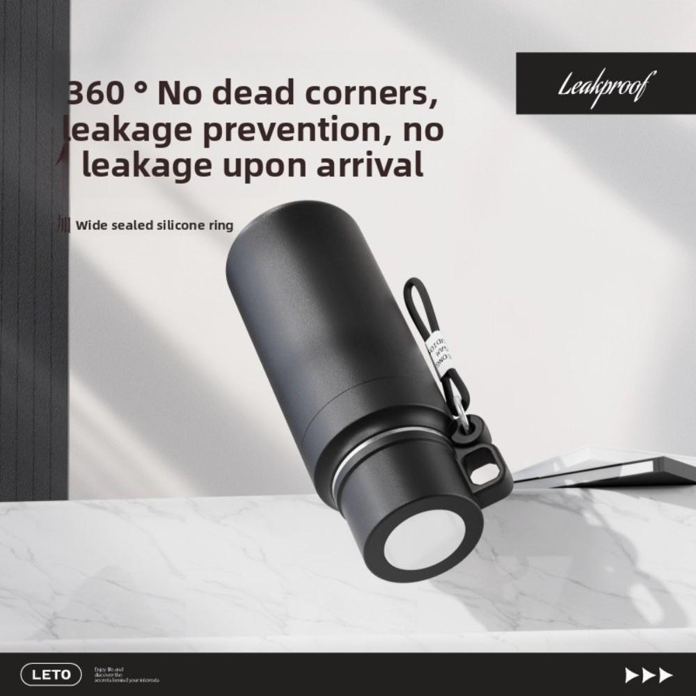 Large Capacity Insulated Cup One Cover Two Use Outdoor Water Bottle