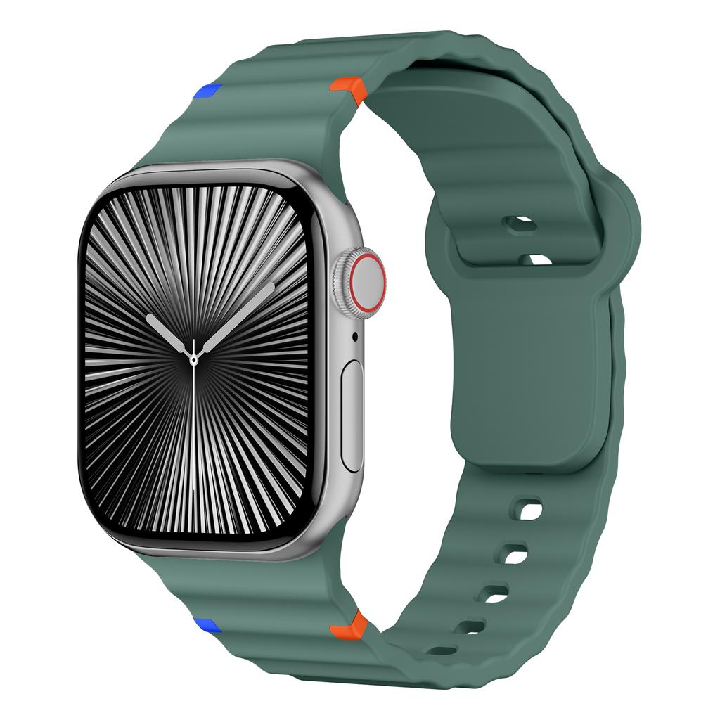 Silicone Straps for Apple Watch Band 44mm 40mm 49mm 45mm 46mm 42mm 38mm 41mm Correa Sport Bracelet iWatch Series 10 SE 9 Ultra 2
