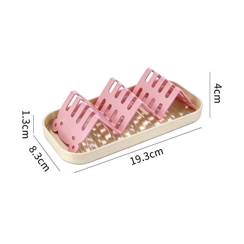 

W Shape Soap Holder Creative Bathroom Soap Storage Rack Steel Soap Dish Holder Home Organizer Kitchen Bathroom Accessories 1Pc рожевий