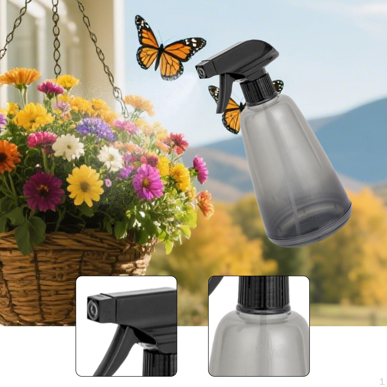 

Spray Bottle Adjustable Fine to Stream Mist Leakproof 500ml Empty Sprayer for Gardening Pet чистий