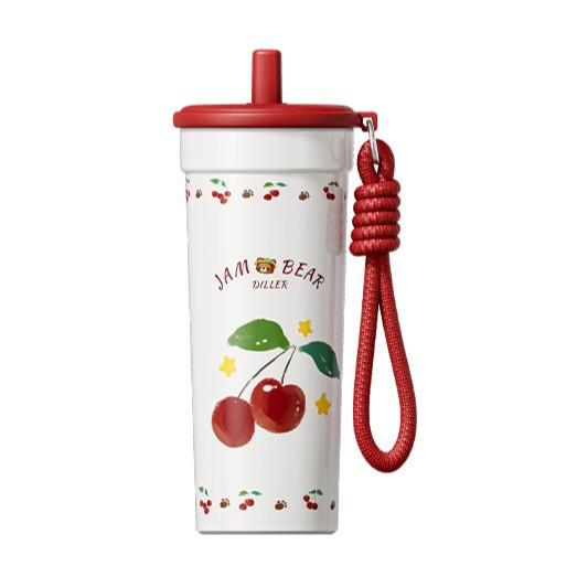 New high-value thermos cup large-capacity water cup female students School portable straw water Cup 700ml