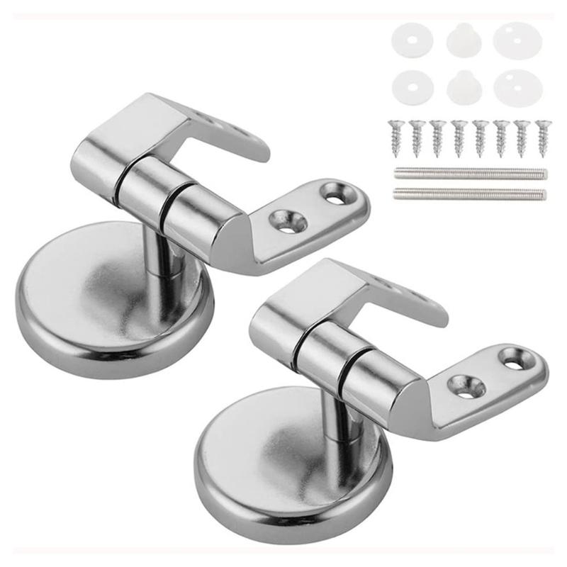 Toilet Seats Hinge Zincs Alloy Tightening Toilet Lid Hinge Bathroom Hardware Toilet Replacement Part Easy To Install