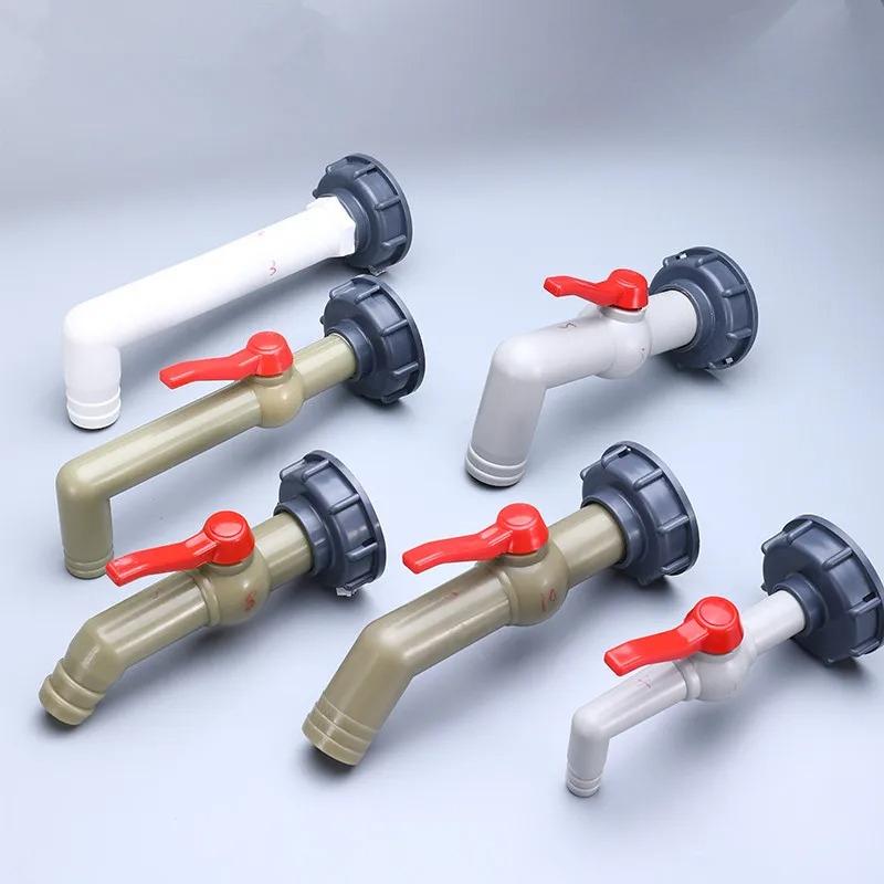 Tank Adapter Water Cube Valve Fittings Garden Irrigation Connector Easy Use Hose Switch Faucets High Quality