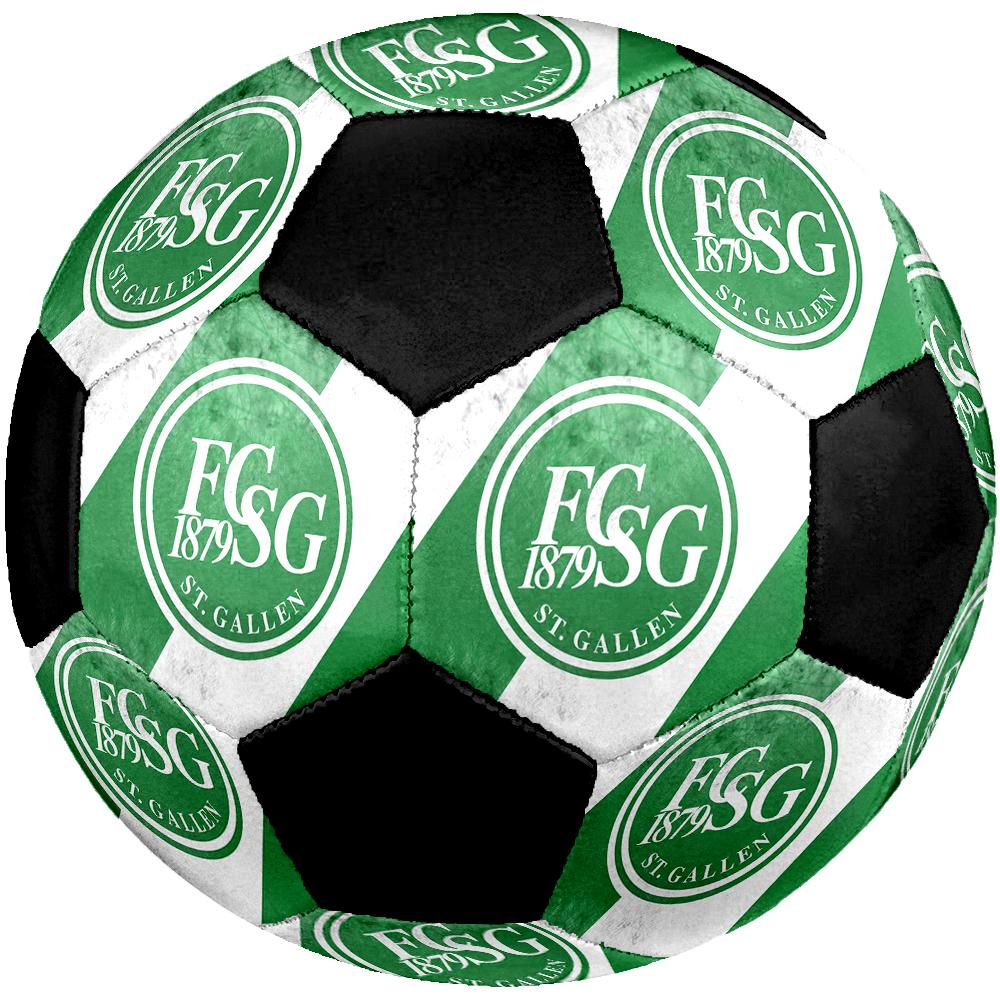 SIZE 5 FC St. Gallen Soccer Ball Colorful All Ages Machine Stitched PVC Competition Ready Durable High-Bounce