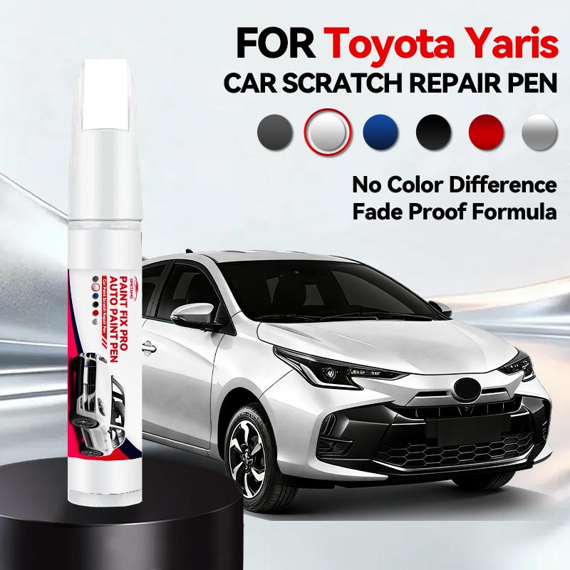 Für Toyota Yaris 1999-2025 XP90 XP130 XP210 Lackreparaturstift Ausbesserungsstift Kratzerentferner DIY Autozubehör Schwarz Weiß Grau Rot
