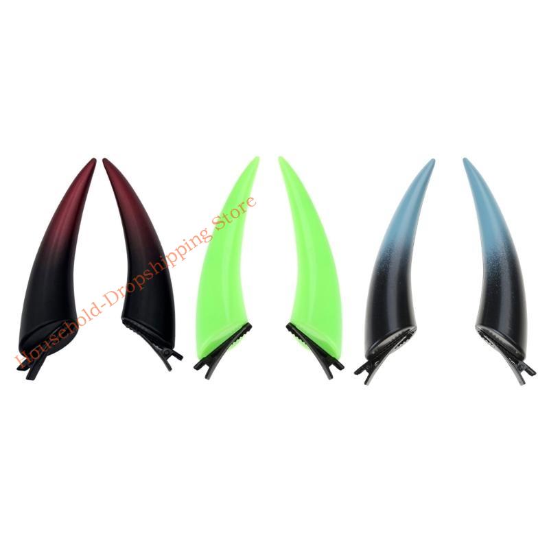 85AD Unique Halloweens Hairpin 3D Devil Horn Ear Hair Clip Comfortable Headwears