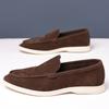 Fashion Stylish Trendy Outdoor Lazy Loafers Suede Leather Men's Slip on Shoes Summer New Driving Flats Casual Shoes Man Driving Footwear