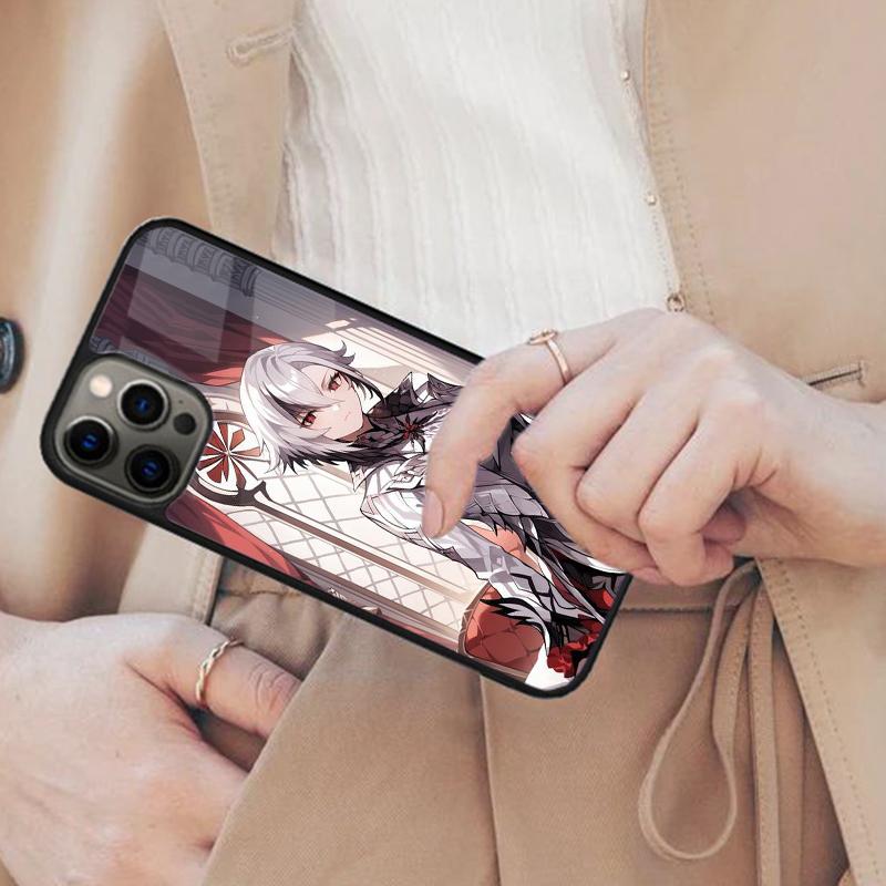 

G-Genshin Impact Арлекино Магнитный Чехол для Телефона Для APPLE iPhone 17 Air 16 14 13 12 Pro Max 15 Plus Беспроводная Крышка MagSafe iPhone 13mini