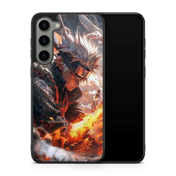 Coque de téléphone - Coque en Folie - Compatible Samsung Galaxy A35 Naruto Itashi kakashi sasuke dessin animé Ref 318 nero