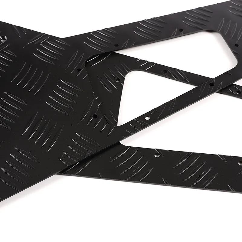 For Land Rover Defender 90 110 130 2004-2018 Aluminum Alloy Black Car Hood Protection Panel Decorate Stickers Car Accessories