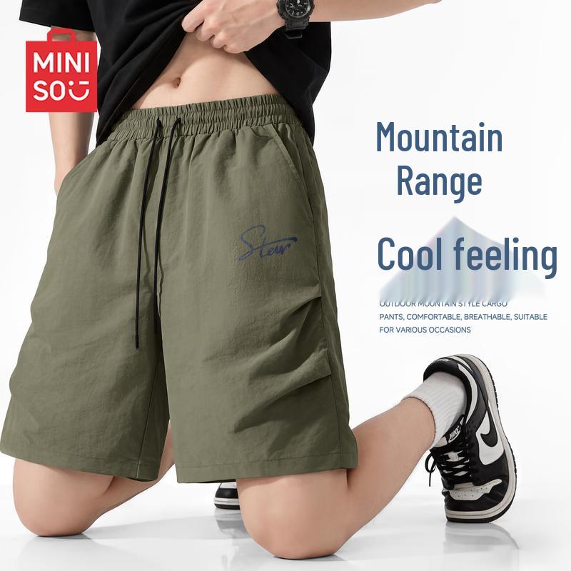 MINISO Men s Summer Functional Pleated Shorts 4XL