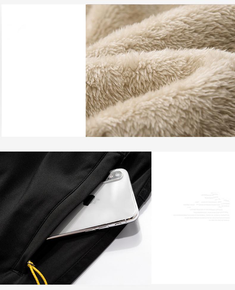 Winter Thick Warm Outdoor Pants Men Tactical Waterproof Long Trousers Trekking Camping Pants Removable Fur Lined Velvet Inside