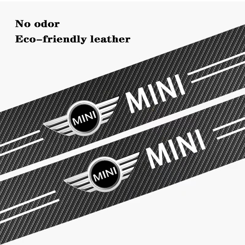 Tira Protectora para Umbral de Coche MINI Anti-Paso Pegatina Protectora de Cuero Para MINI Cooper R56 F56 R50 JCW WORKS Cabrio Aceman Countryman ksgbw33
