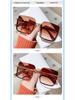 2025 Trendy Women's Large Square Sunglasses - Korean Style, Anti-UV, Face Slimming Design