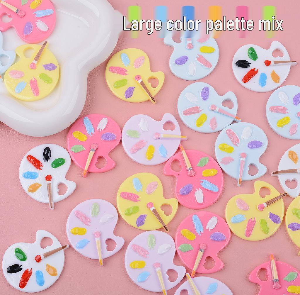 Miniature DIY Resin French Fries & Hamburger Toy Accessories for Phone Cases and Magnets.