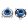 F Fityle 8 Sizes to Choose From LED Headlamp Socket Headlight Adapter H4 2-Pack Holder,